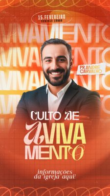 Story Culto de Avivamento 15 de Fevereiro com Pr