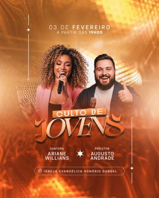 Culto de JoVens 03 de Fevereiro às 19h00 PSD Editável