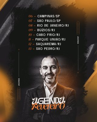 Agenda Fevereiro Visita Campinas Rio de Janeiro Saquarema PSD Editável