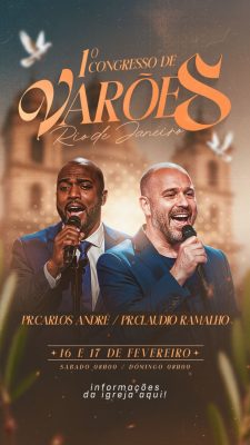 Story Congresso de Varões Rio de Janeiro 16 e 17 de Fevereiro PSD Editável